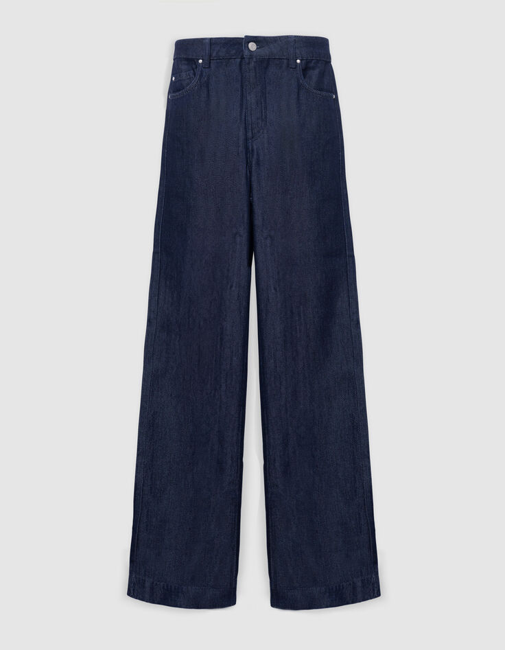 Lyocell&reg; Bruine jeans met wijde pijpen Dames-6