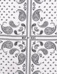 Girls&rsquo; off-white Paisley print satiny square scarf-2