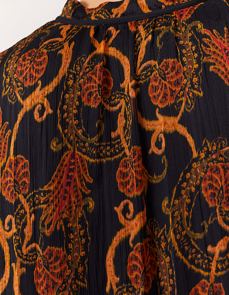 Robe en voile imprimé fleur des sables femme-5