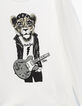 Girls' off-white tiger-guitarist graphic T-shirt-2