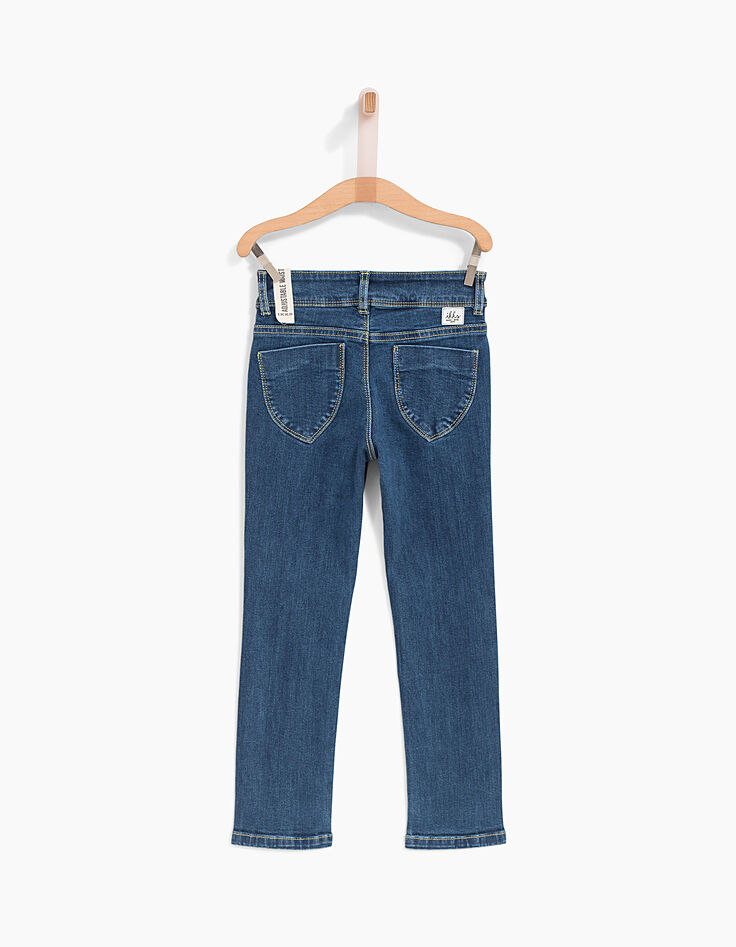 Blauwe slim meisjesjeans-3