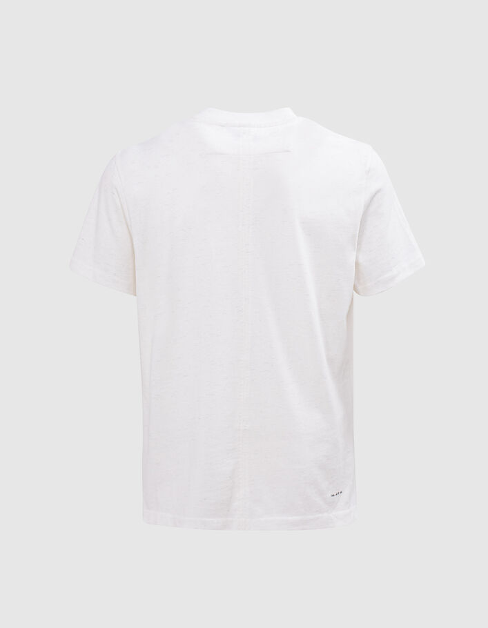 Men’s white REGULAR T-shirt with chest pocket - IKKS