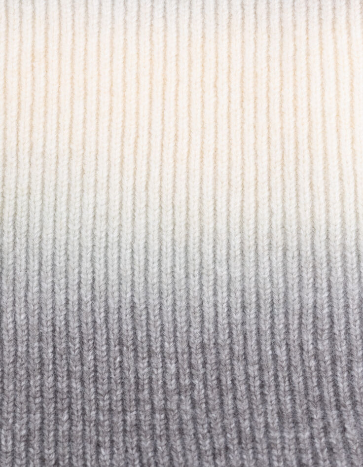 Boy's grey tie-and-dye knit snood-6 Boy's grey tie-and-dye knit snood-6