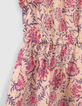 Rosa Kleid mit Paisley-Blumenprint für Babymädchen-6