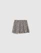 Set rok-short bloemen en T-shirt bio babymeisjes-3