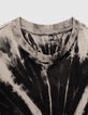 Camiseta negra algodón ecológico tie&dye niño-2