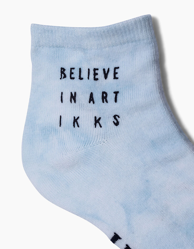 Chaussettes bleu tie and dye et navy garçon -5