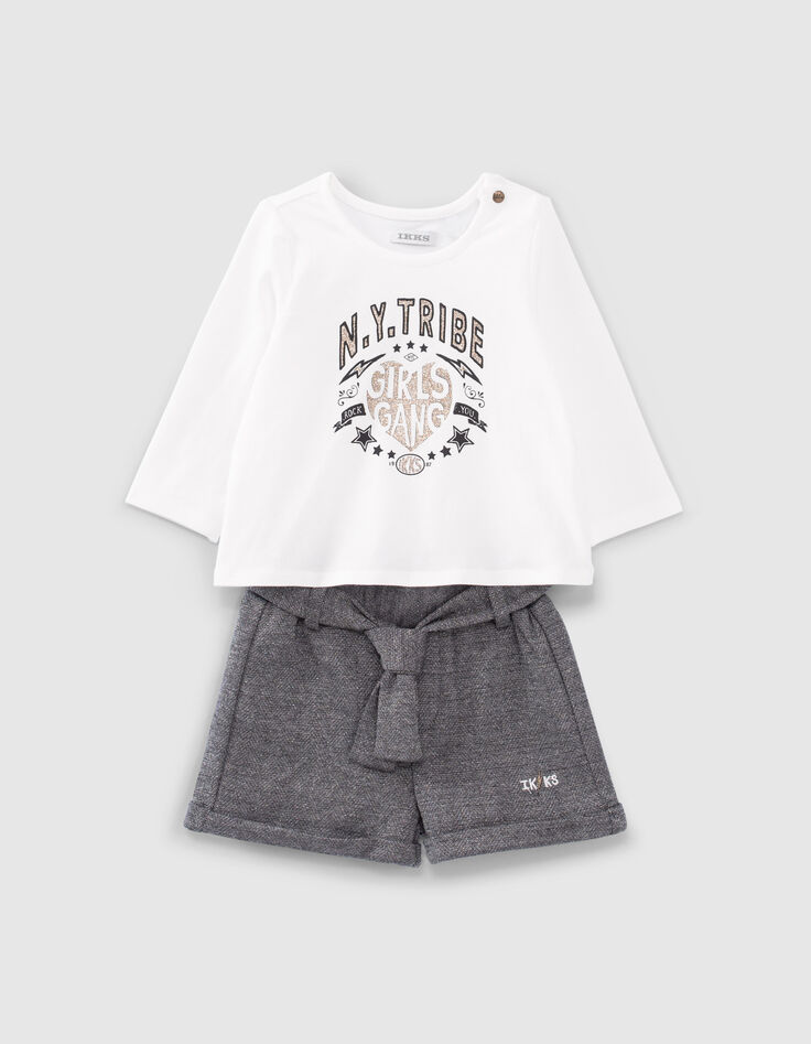 Babym&auml;dchen-Ensemble aus Shorts und T-Shirt-2