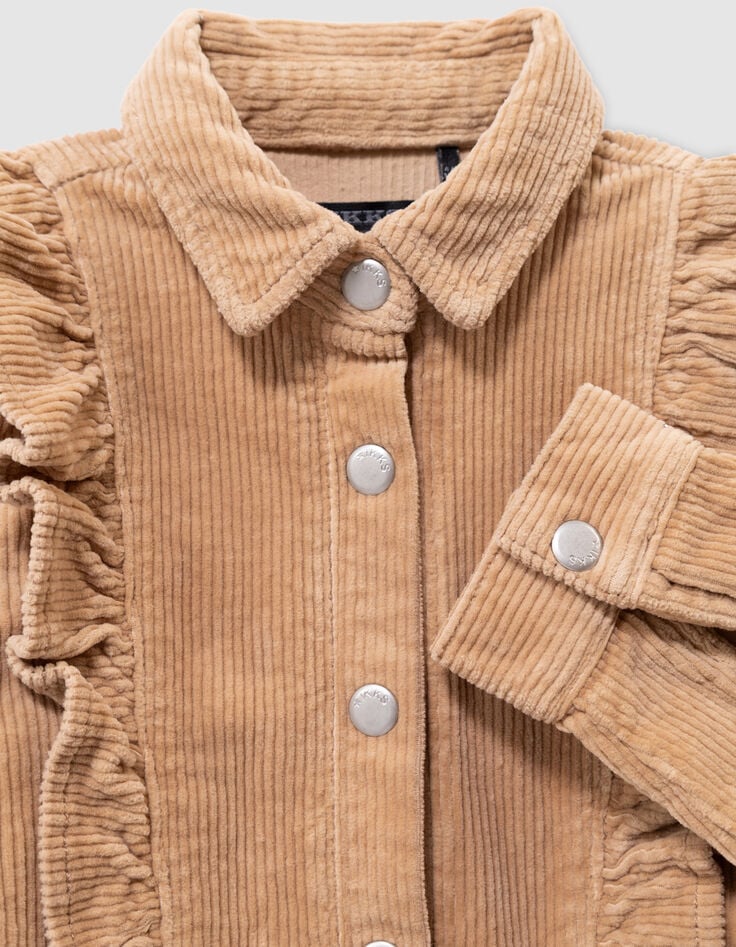 Girls’ beige corduroy jumpsuit-7 Girls’ beige corduroy jumpsuit-7