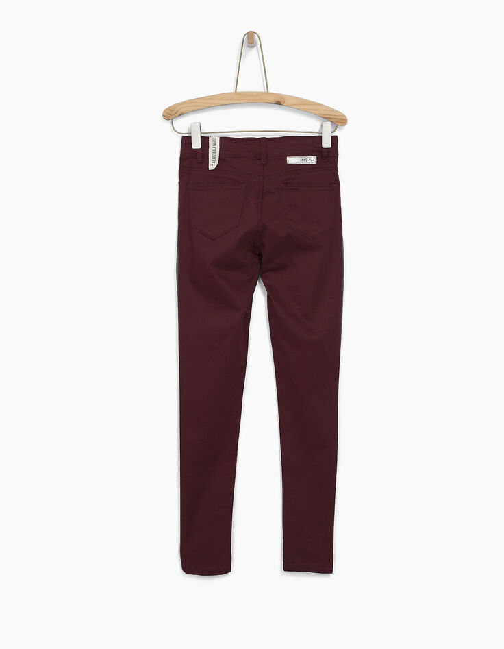 Pantalon bordeaux fille-2