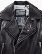 Veste noire esprit motard garçon-3