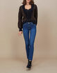 Cardigan fauve en tricot motif l&eacute;opard I.Code-6