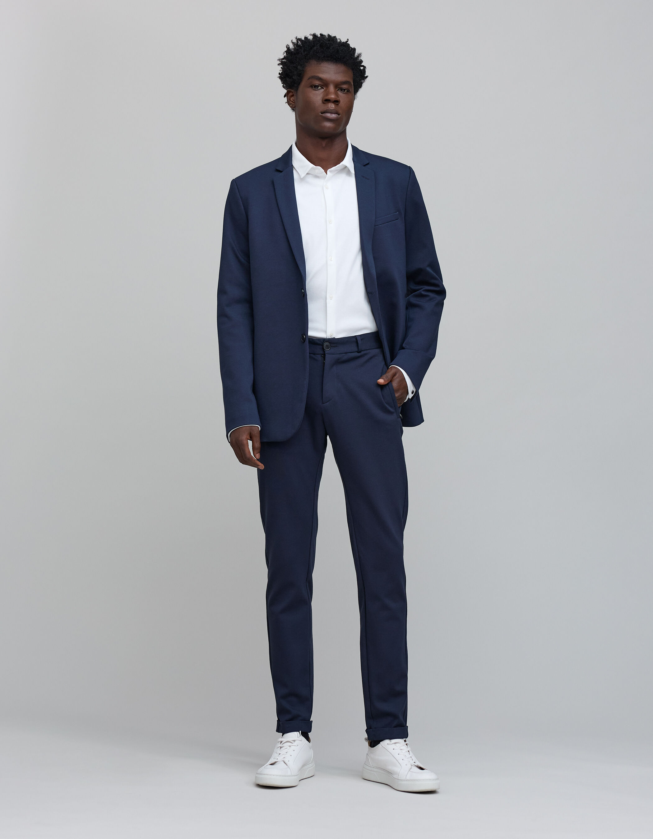 Camiseta EASY blanca ABSOLUTE DRY REGULAR punto Hombre