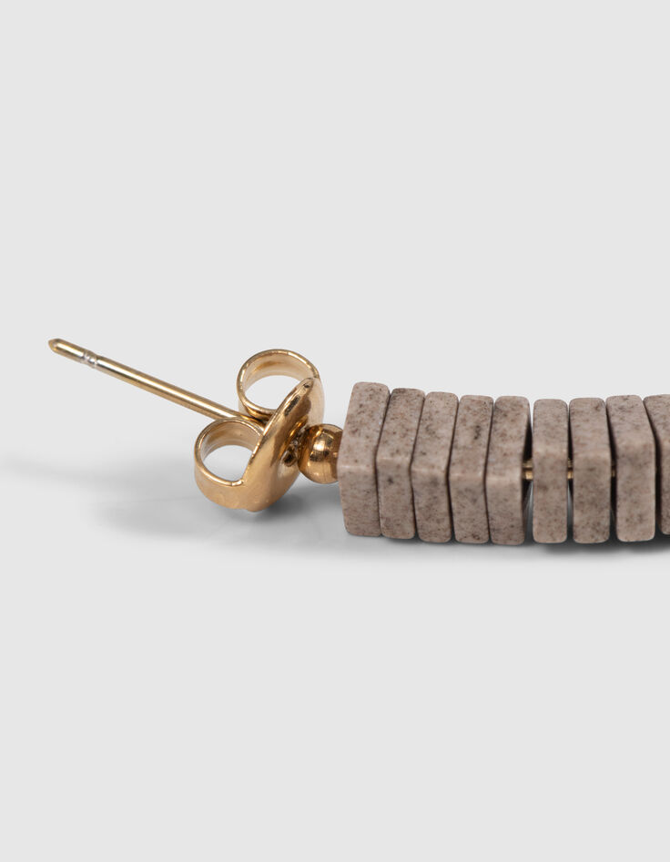 Damencreolen mit kreidewei&szlig;en und goldfarbenen Steinen-4