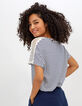 Tee shirt marinière à dentelle I.Code-3