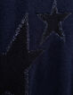 Jersey punto azul marino estrellas Intarsia niña-5