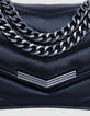 Sac THE 1 Timeless noir cuir matelassé Taille S Femme-4