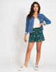 I.Code emerald tachist print minimalist background shorts-6