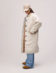 Beige trenchcoat fluwelen kraag meisjes-4