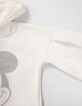 Sweat blanc Mickey argenté IKKS - MICKEY fille-4