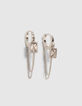 Silver Damenohrringe mit Strass-1