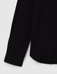 Chemise noire LENZING™ ECOVERO™ détails léo rock Femme-7