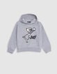 Sweat grau Bio-Baumwolle Visuel Joie VICE-VERSA girl-1 Sweat grau Bio-Baumwolle Visuel Joie VICE-VERSA girl-1