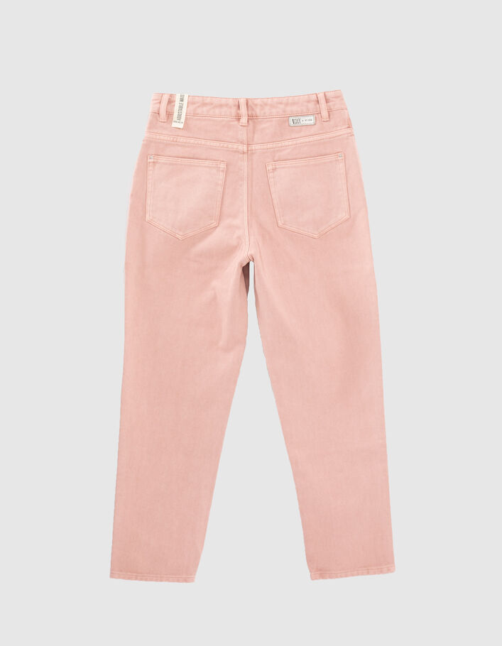 Girls’ powder pink mom jeans - IKKS