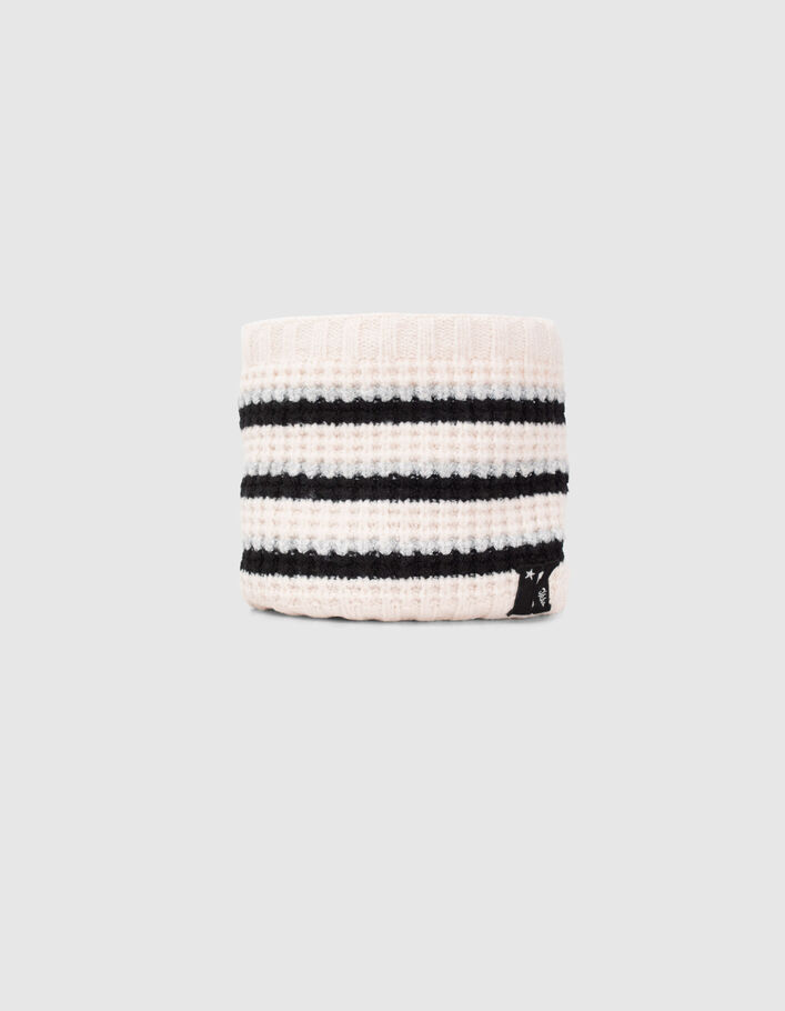 Snood crudo punto lúrex rayas niña-2