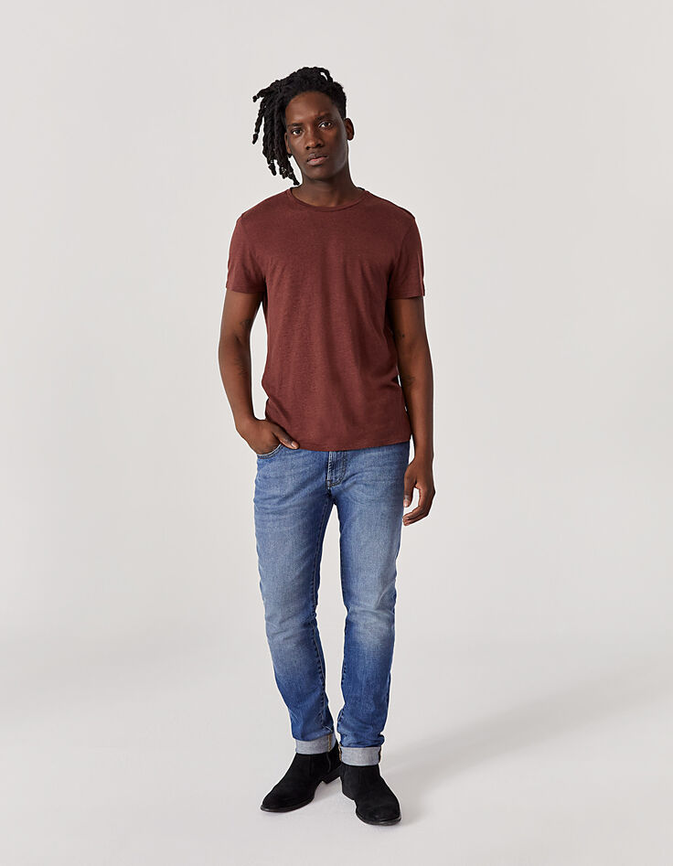 Tee-shirt terracotta en chanvre certifié Homme-6