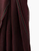 Men’s burgundy wool twill scarf-4