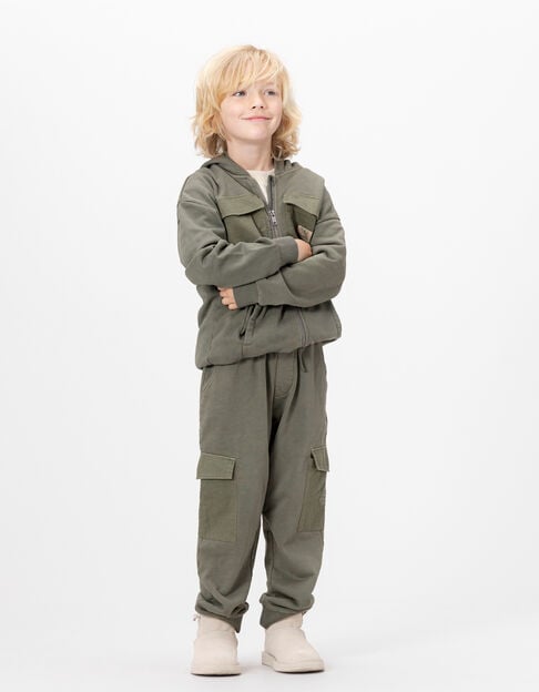 Pantalon de jogging kaki coton bio esprit battle garçon - IKKS