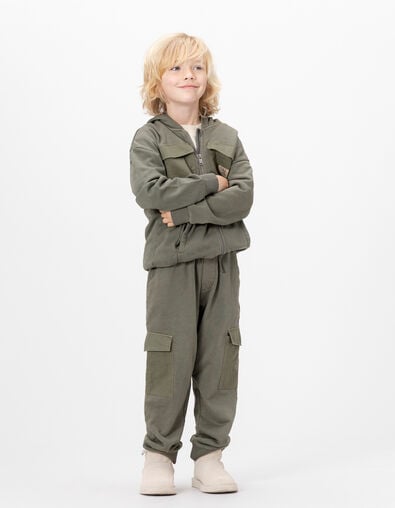 Pantalon de jogging kaki coton bio esprit battle garçon - IKKS
