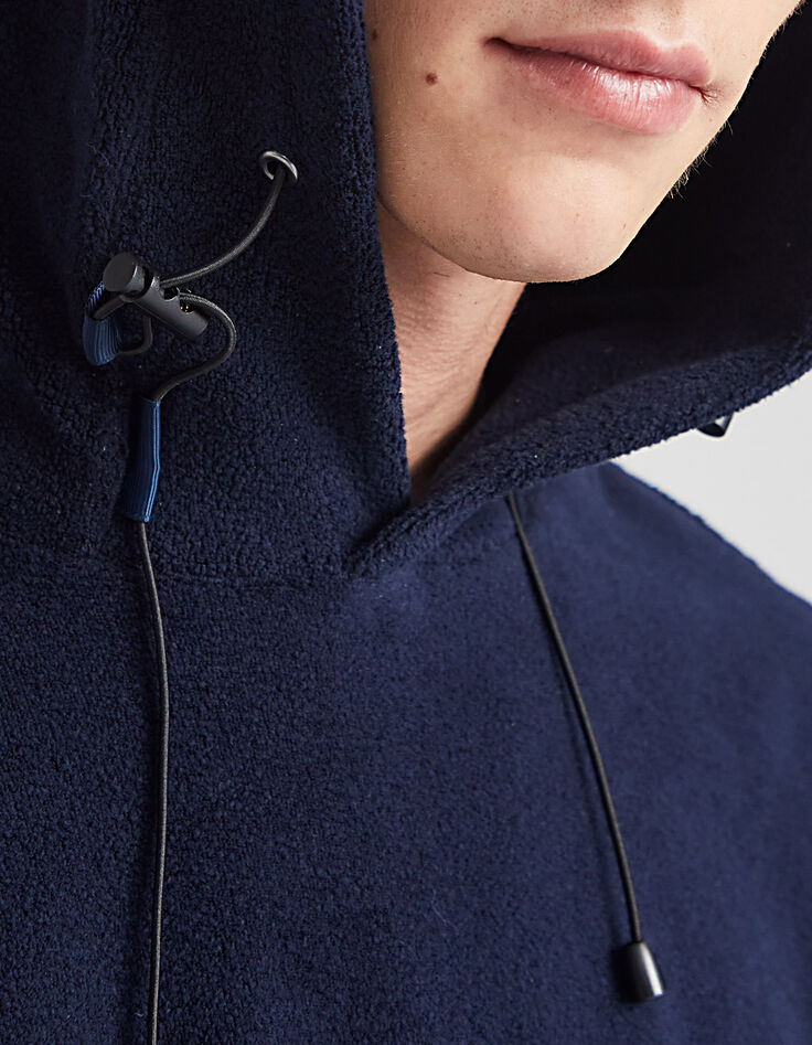 Sweat bleu foncé à capuche URBAN LAB Homme-4
