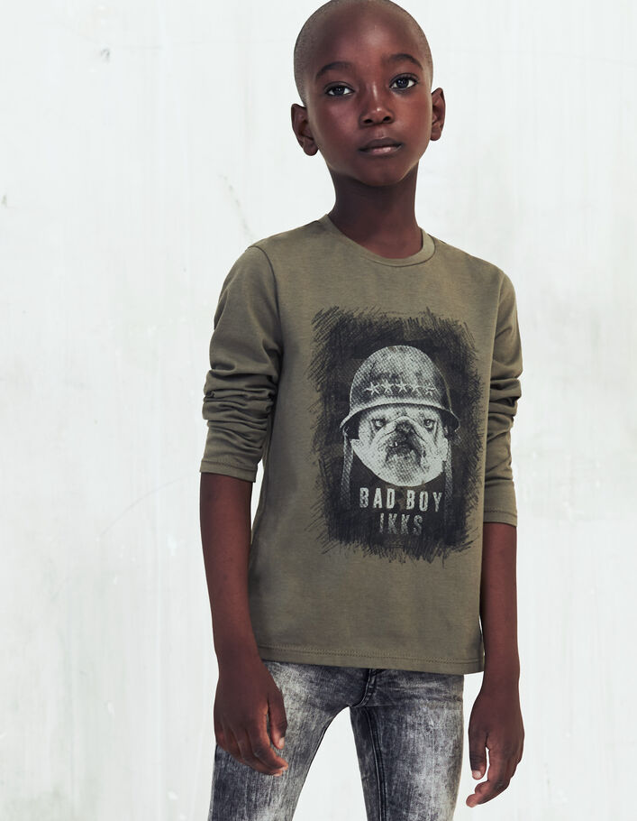 T-shirt Comptoir Des Cotonniers Taille S - Imprimé Bouledogue Blanc, En Viscose/coton, Occasion Très Bon état.