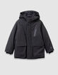 Parka gris interior acolchado niño-4