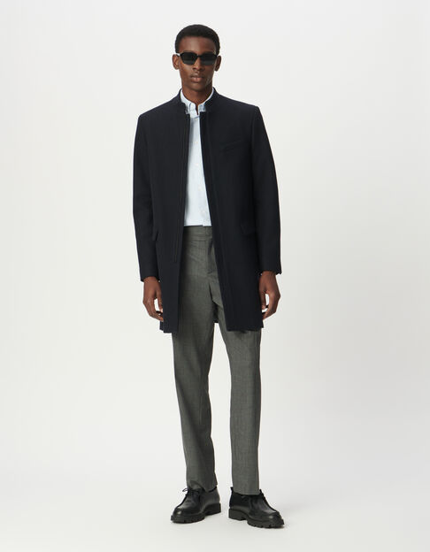 Marineblauer Herrenoffiziersmantel Rei&szlig;verschluss - IKKS