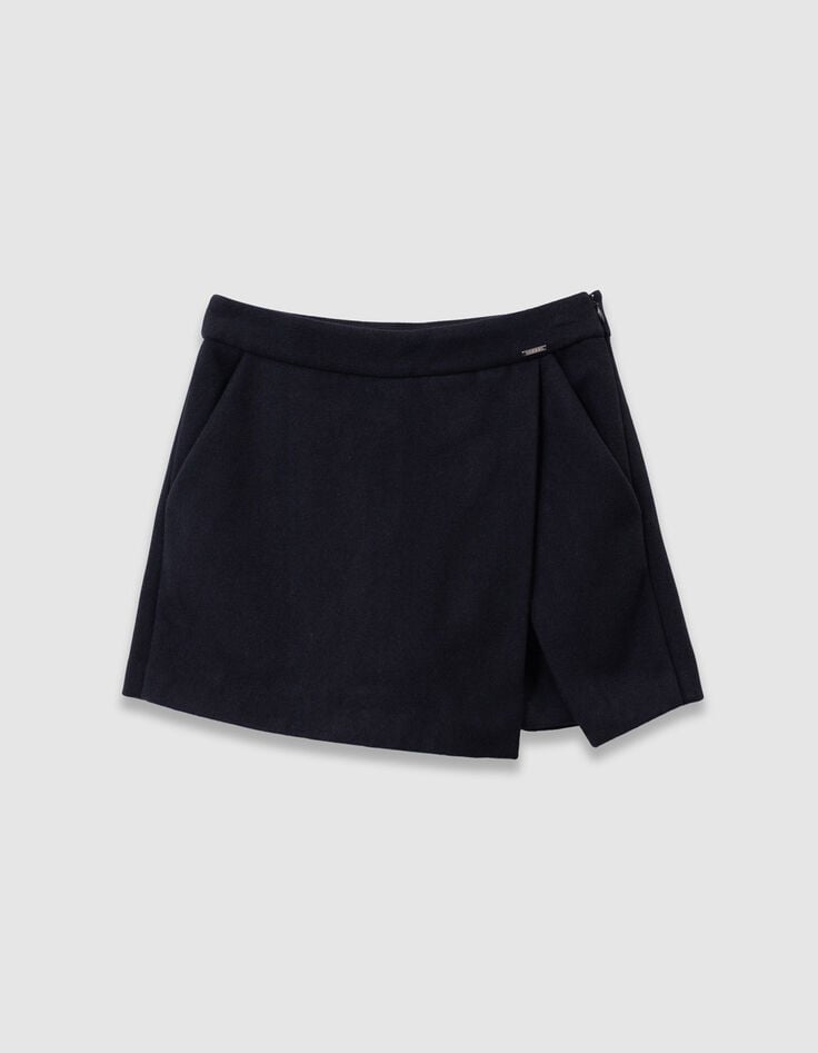 Jupe-short noire lainage fille-3 Jupe-short noire lainage fille-3