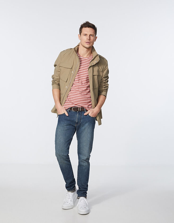 Men’s mauve striped sailor T-shirt-5
