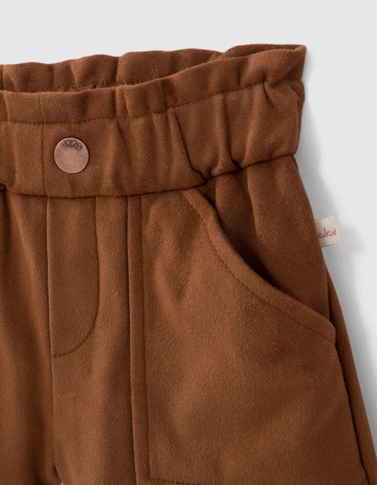 Ensemble 2-en-1 blouse coeurs et short camel bébé fille-8 Ensemble 2-en-1 blouse coeurs et short camel bébé fille-8