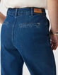 Jean large bleu moyen Femme-4