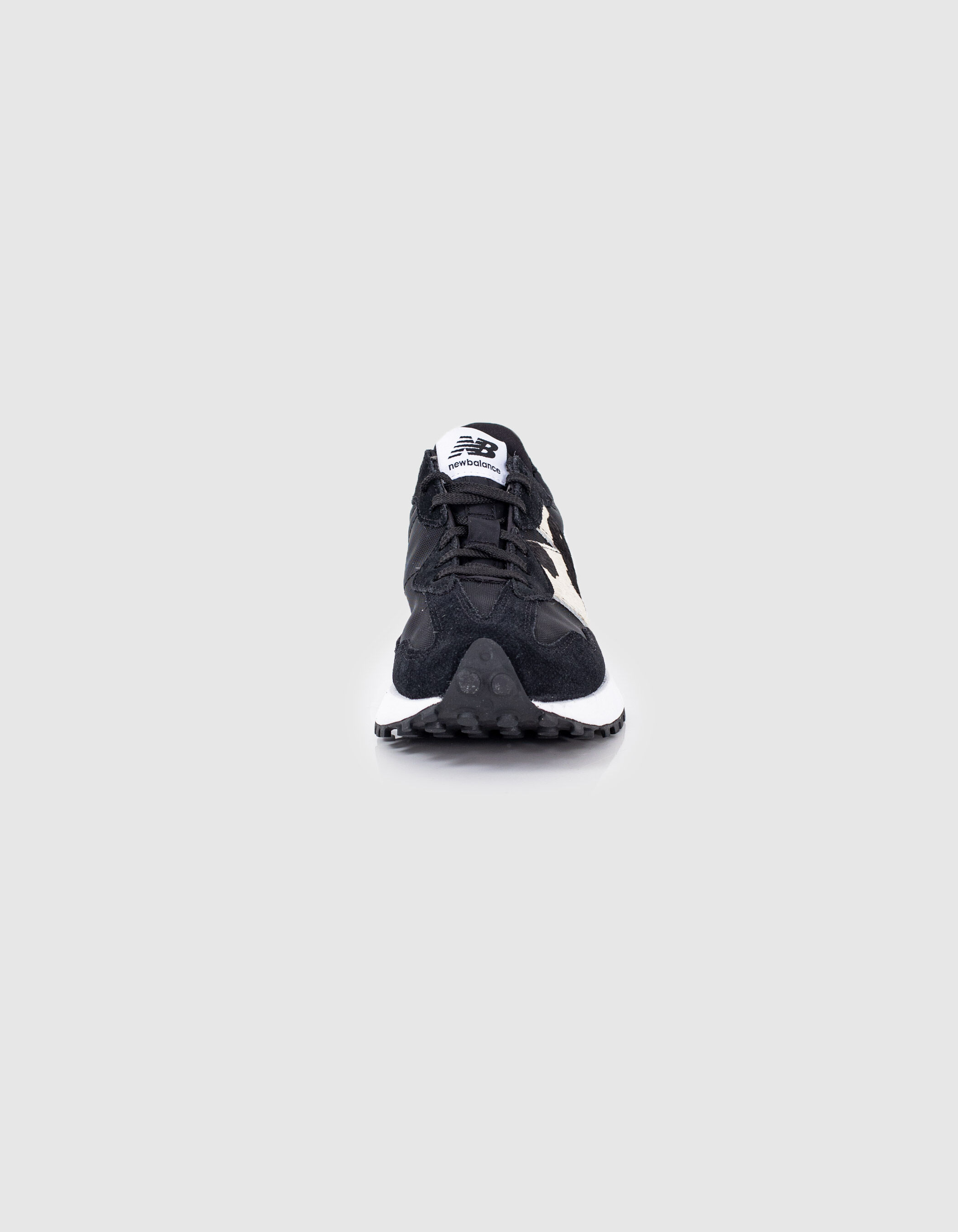 Women's black animal print New Balance 327® trainers