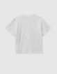 T-shirt écru coton bio tigre-masque lenticulaire garçon-5
