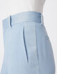 Women's flowing blue tailored pants-5
