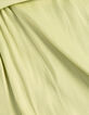 Blouse verte fluide détails smocks Femme-7
