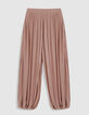 Vloeiende blush ballonbroek voor dames-9