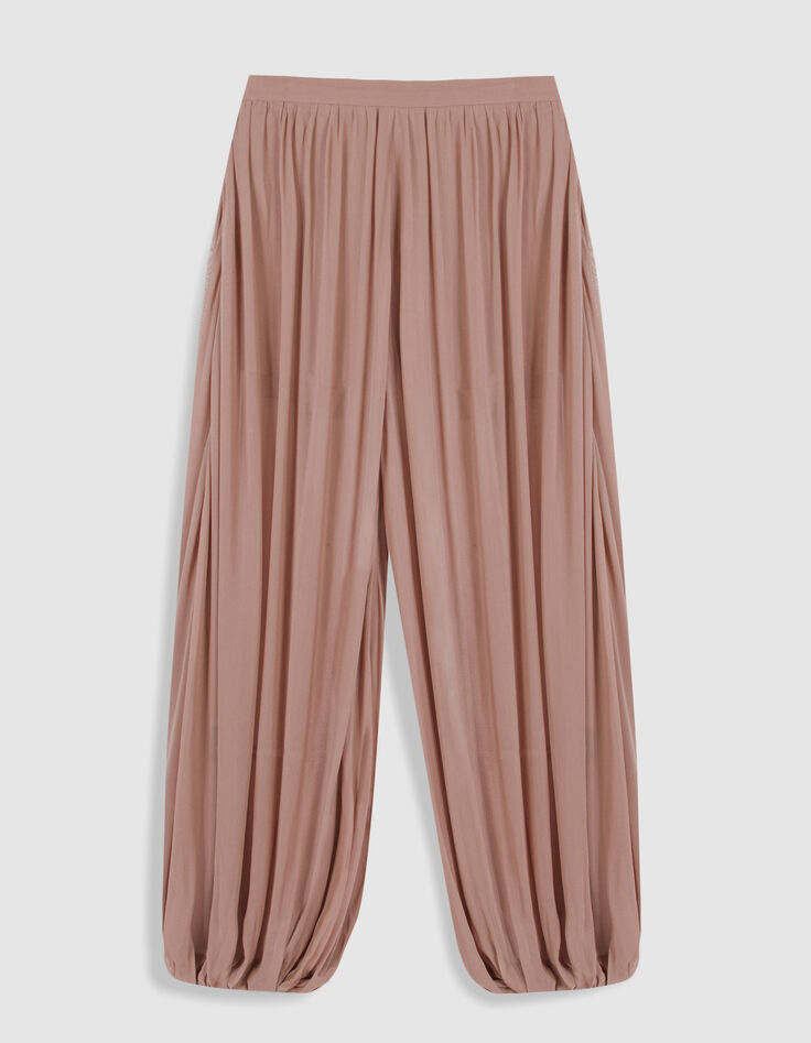Vloeiende blush ballonbroek voor dames-9
