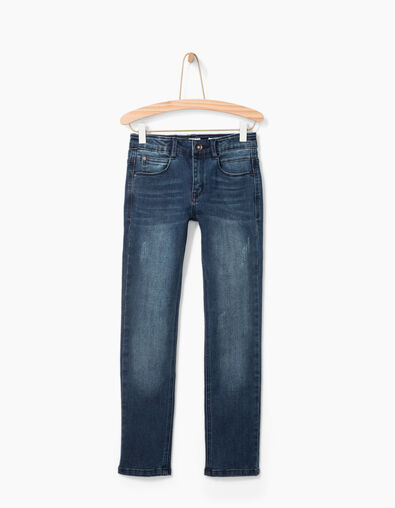 Boys' vintage blue slim jeans  - IKKS