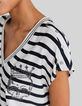 Cremewei&szlig;es Damen-Matrosentop LENZING&trade; ECOVERO&trade; mit Wappen-4