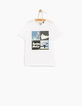 Camiseta blanco óptico fosforescente niño -2